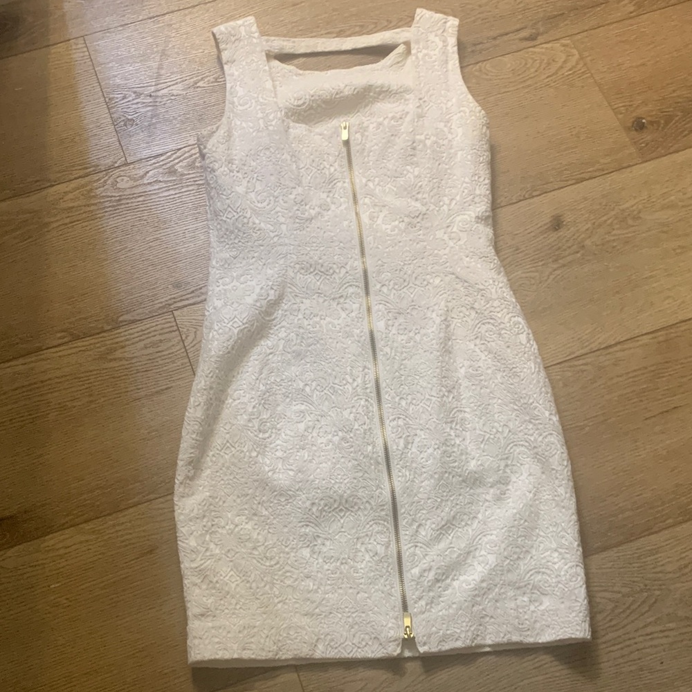 H&M White Lace Mini Dress